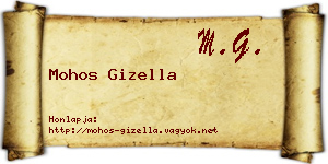 Mohos Gizella névjegykártya